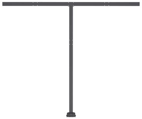 Toldo retrátil manual com LED 350x250 cm cor creme