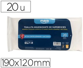 Toalhita Desinfetante para Superficies Medidas 190 X 120 mm Pack 20 Unidades