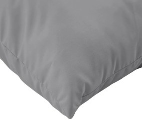 Almofadões p/ móveis de paletes 2 pcs tecido oxford cinzento