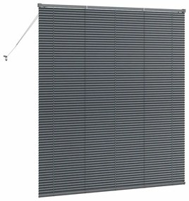 Persiana de Janela Cinzento-escuro 80 x 130 cm Alumínio