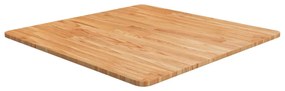 Tampo mesa quadrado 70x70x1,5cm carvalho tratado castanho-claro