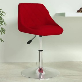 vidaXL Banco de bar veludo vermelho tinto