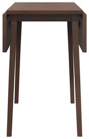 Mesa de jantar madeira seringueira maciça castanho