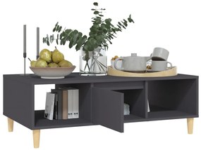Mesa de centro 103,5x60x35 cm derivados de madeira cinza