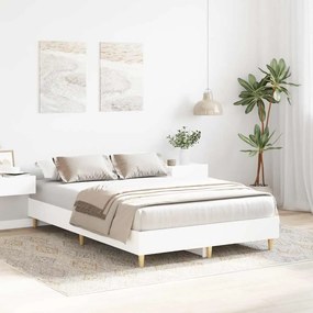 Estrutura de cama sem colchão 140x190 cm branco