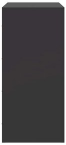 Aparador 67x39x83 cm aço preto