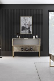 Cômoda Luxe – Travertine Gold – 120 cm x 80 cm x 30 cm