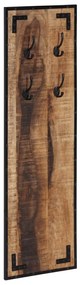 Bengaleiro 35x8x110 cm madeira de mangueira maciça áspera