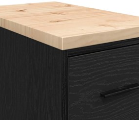 Armário de arrumação de garagem Preto 30x51x85 cm
