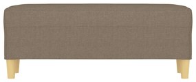 Banco 100x35x41 cm tecido cinza-acastanhado
