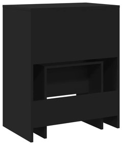 Toucador e banco 60x40x113,5 cm preto