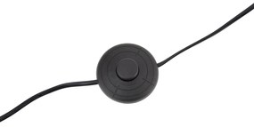 Candeeiro de Arco Moderno Latão com Abajur Bege - Vinossa