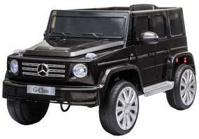 Carro Elétrico BENZ G500 Todo-o-Terreno com Bateria 12V Veículo Elétrico com Música Buzina Velocidade 3-5 km/h Preto