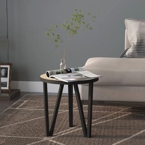 vidaXL Mesa de centro Ø35 cm MDF carvalho sonoma
