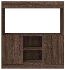 Armário alto 92x33x100cm derivados de madeira carvalho castanho
