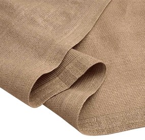 Tapete de campismo para tenda 400x700 cm PEAD cinza-acastanhado