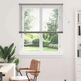 vidaXL Persiana de Janela com cortinas Outros Manual Prata 120 x 175 cm Alumínio