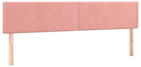 Cama boxspring com colchão 120x190 cm veludo rosa