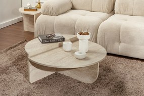 Mesa de Centro "Orion" – Travertine, Conjunto Modular, 90x60x30 cm, De