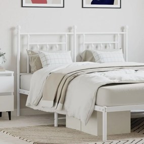 Cabeceira de cama 140 cm metal branco