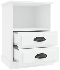 Mesas de cabeceira 2 pcs 43x36x60 cm branco