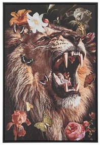 Quadro com motivo de leão multicolor 63 x 93 cm MARRADI Beliani
