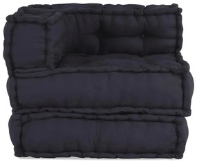 Pufe modular 70x70x54 cm tecido antracite