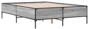 Estrutura cama 140x190 cm derivados de madeira/metal
