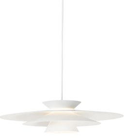Candeeiro de suspensão design branco com LED regulável em 3 níveis - Pauline Design,Retro