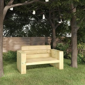 vidaXL Banco de jardim 139 cm pinho impregnado