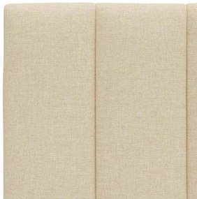 Almofadão de cabeceira 120 cm tecido creme