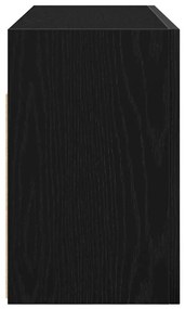 Armário parede p/ casa banho 80x25x40 cm deriv. madeira preto