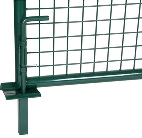 Portão Jardim duplo 310 x 6 x 150 cm aço galvanizado Verde