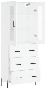 Armário alto 69,5x34x180 cm derivados de madeira branco