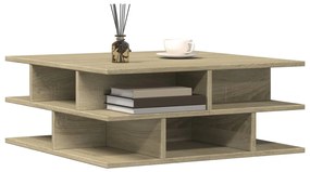 Mesa de centro 70x70x29 cm contraplacado carvalho sonoma