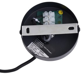 Candeeiro Pendente Retro Preto com Vidro Verde - Bizle