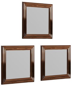 Conjunto de Espelhos Otto – Bronze – 40 cm x 40 cm x 3 cm