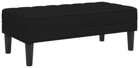 Banco vidaXL Preto 113x57x39 cm Tecido