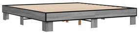 Estrutura de cama 160x200 cm derivados de madeira/metal