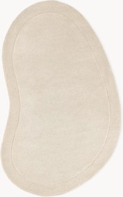 Tapete em lã artesanal com forma orgânica Kadey