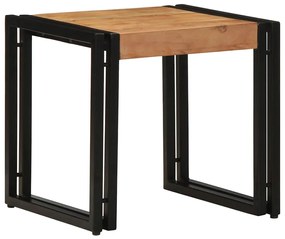 Mesa de centro vidaXL 40x50x38 cm Madeira de acácia