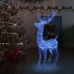 Rena de Natal XXL 250 luzes LED azuis 180 cm acrílico