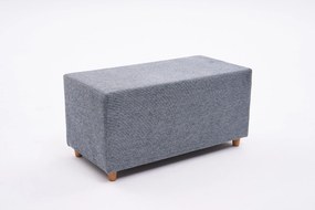 Pouffe Genma Gabbana – Cinzento – 80x40x40 cm