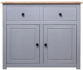 Aparador 93x40x80 cm pinho maciço Panama cinzento