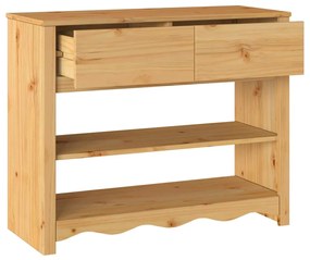 Mesa de Consola vidaXL "DRAMMEN" 89,5x37x73 cm Madeira Sólida de Pinhe