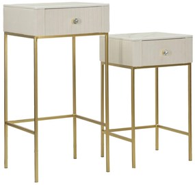 Conjunto de mesas altas quadradas para casamento 2 peças cm Ø45x90-40x70