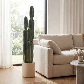 Cacto Artificial, 25 x 25 x 111 cm, Grande Realismo, Verde