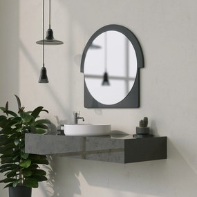 Espelho Decorativo Lucky – Preto – 70x65x2 cm
