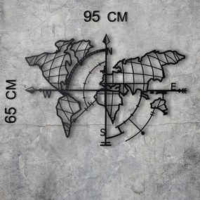Acessório Decorativo de Parede Mt-04 – Preto – 65 x 95 cm