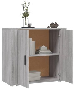 Aparador 80x33x70 cm derivados de madeira cinzento sonoma